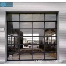 Полное зрение прозрачное измельченное стеклянное гараж двери гаража